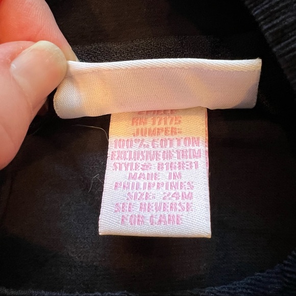 Vintage Bonnie Baby Frog Dress Set Size 24M Plaid Bow Preppy Mock Turtleneck - Picture 16 of 16